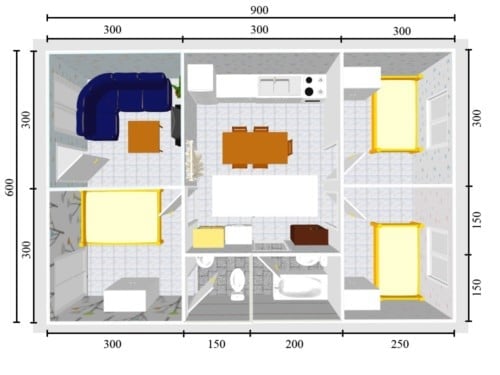 Sempurna Desain Rumah Sederhana 6x9 56 Di Ide Dekorasi Rumah dengan Desain Rumah Sederhana 6x9