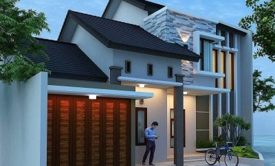 Desain Rumah Modern Minimalis Dengan Garasi - Arcadia Design Architect