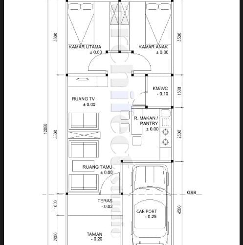 Teratas Desain Rumah Sederhana 5×12 60 Untuk Dekorasi Rumah Inspiratif dengan Desain Rumah Sederhana 5×12