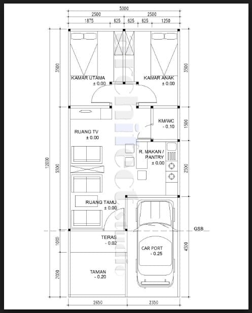 Teratas Desain Rumah Sederhana 5×12 60 Untuk Dekorasi Rumah Inspiratif dengan Desain Rumah Sederhana 5×12