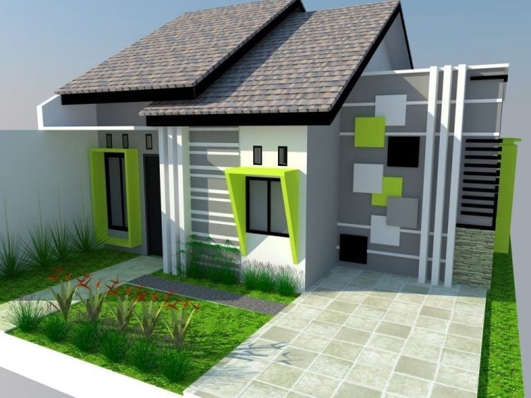 Desain Rumah  Minimalis Modern  Warna Hijau  Arcadia Design 