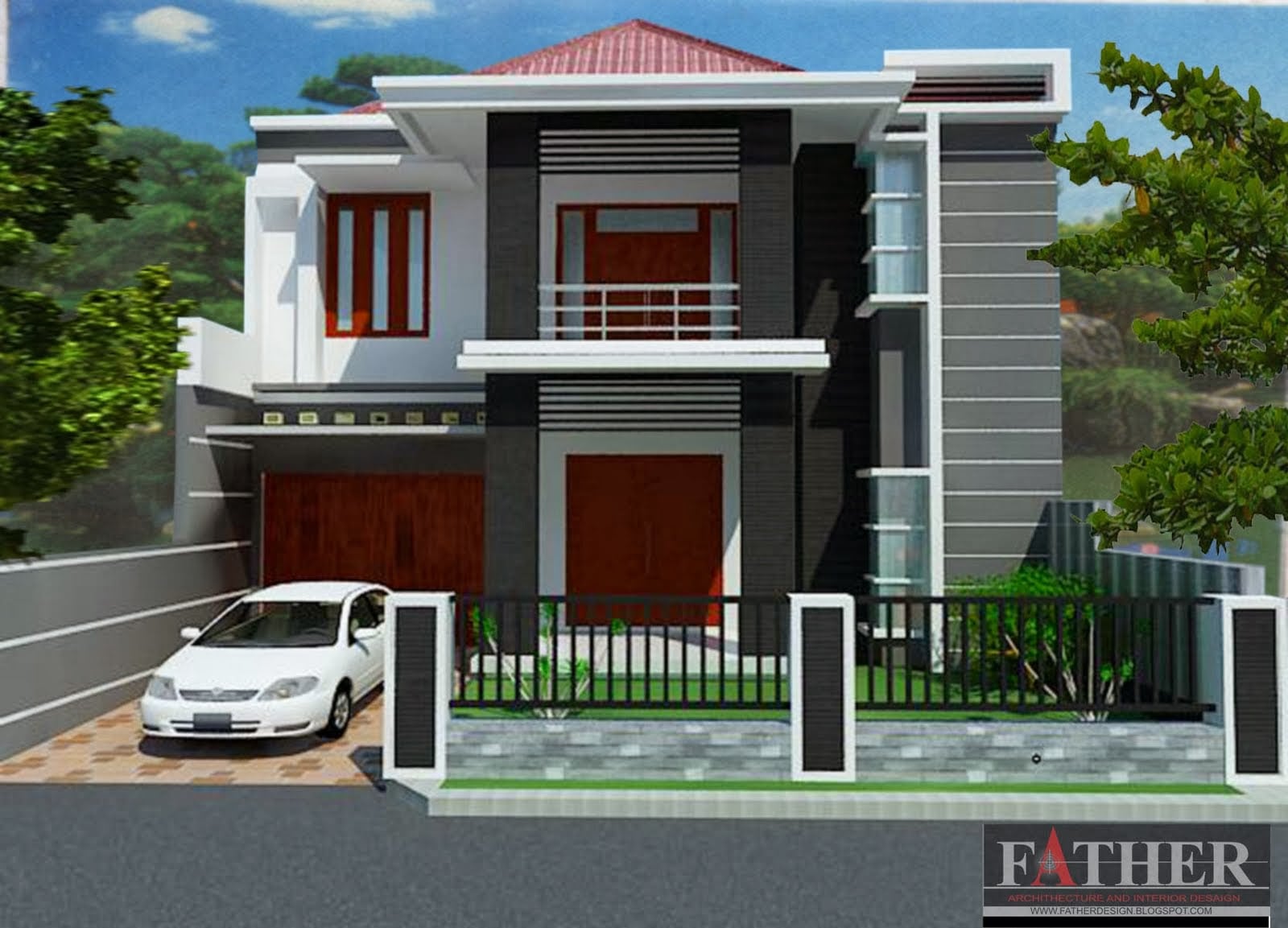 Desain Rumah Minimalis Plus Garasi Arcadia Desain