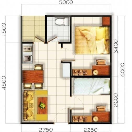 Terbaik Desain Rumah Sederhana 3x6 63 Bangun Ide Merombak Rumah Kecil dengan Desain Rumah Sederhana 3x6