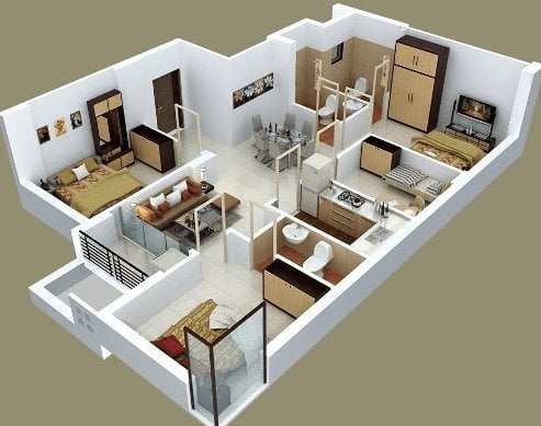 Terbaik Desain Rumah Sederhana Kamar 3 98 Ide Dekorasi Rumah untuk Desain Rumah Sederhana Kamar 3