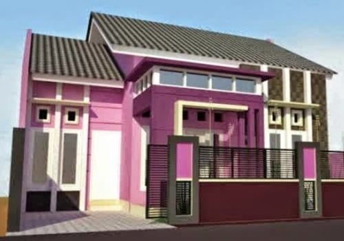 Unik Desain Rumah Minimalis Warna Pink 13 Renovasi Desain Interior ...