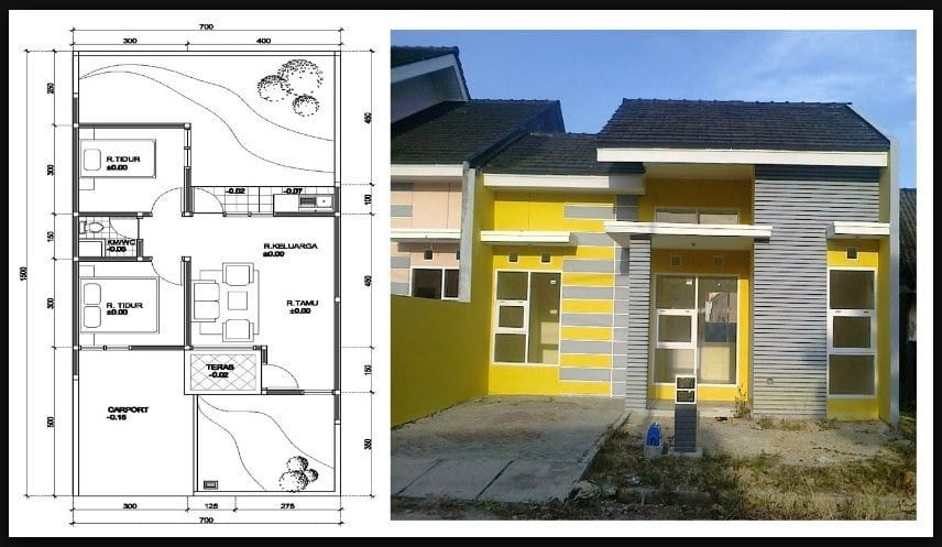 Unik Desain Rumah Sederhana 1 Lantai 94 Dengan Tambahan Ide Desain Rumah oleh Desain Rumah Sederhana 1 Lantai