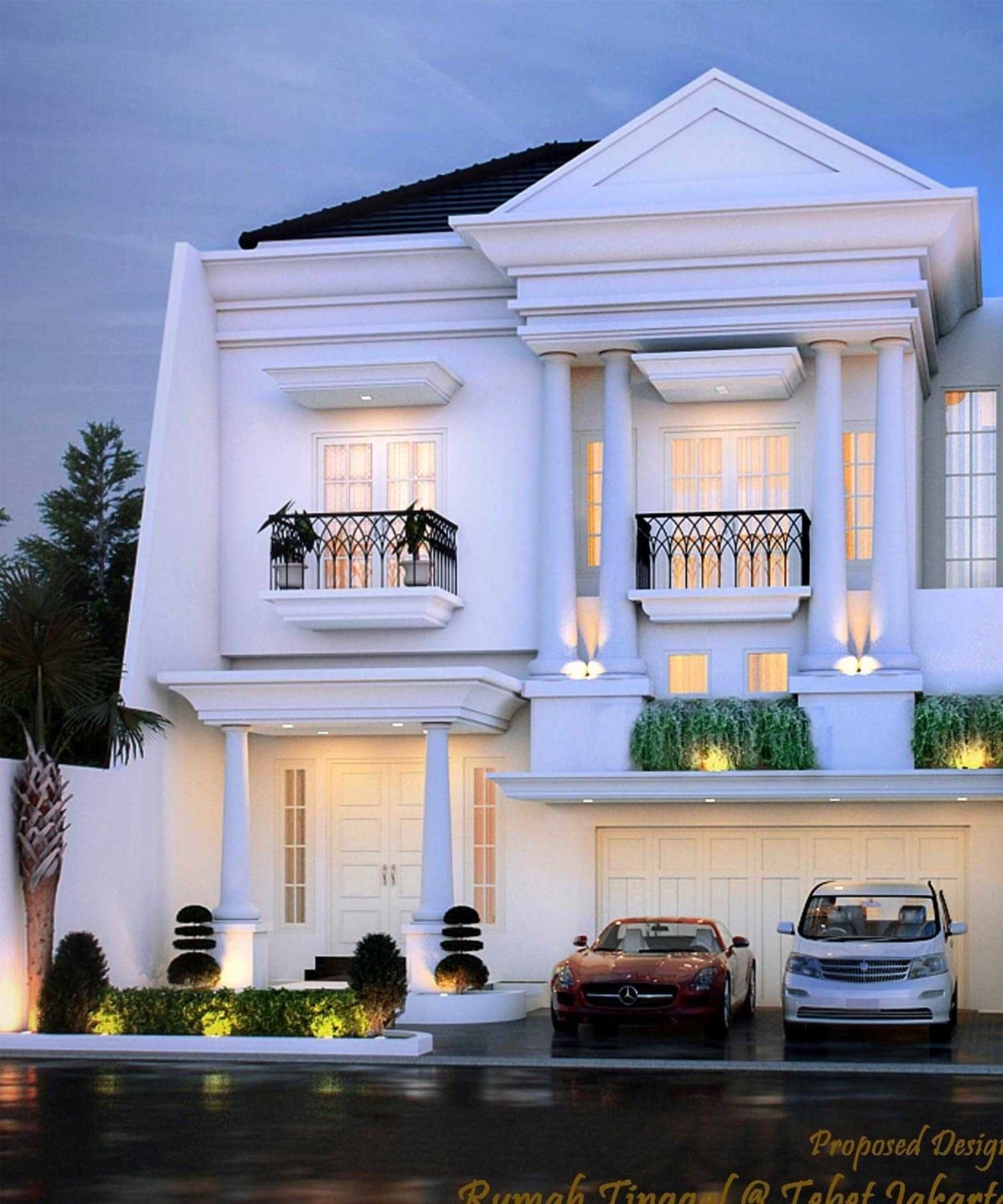 Model Rumah Mewah 2 Lantai Arcadia Design Architect