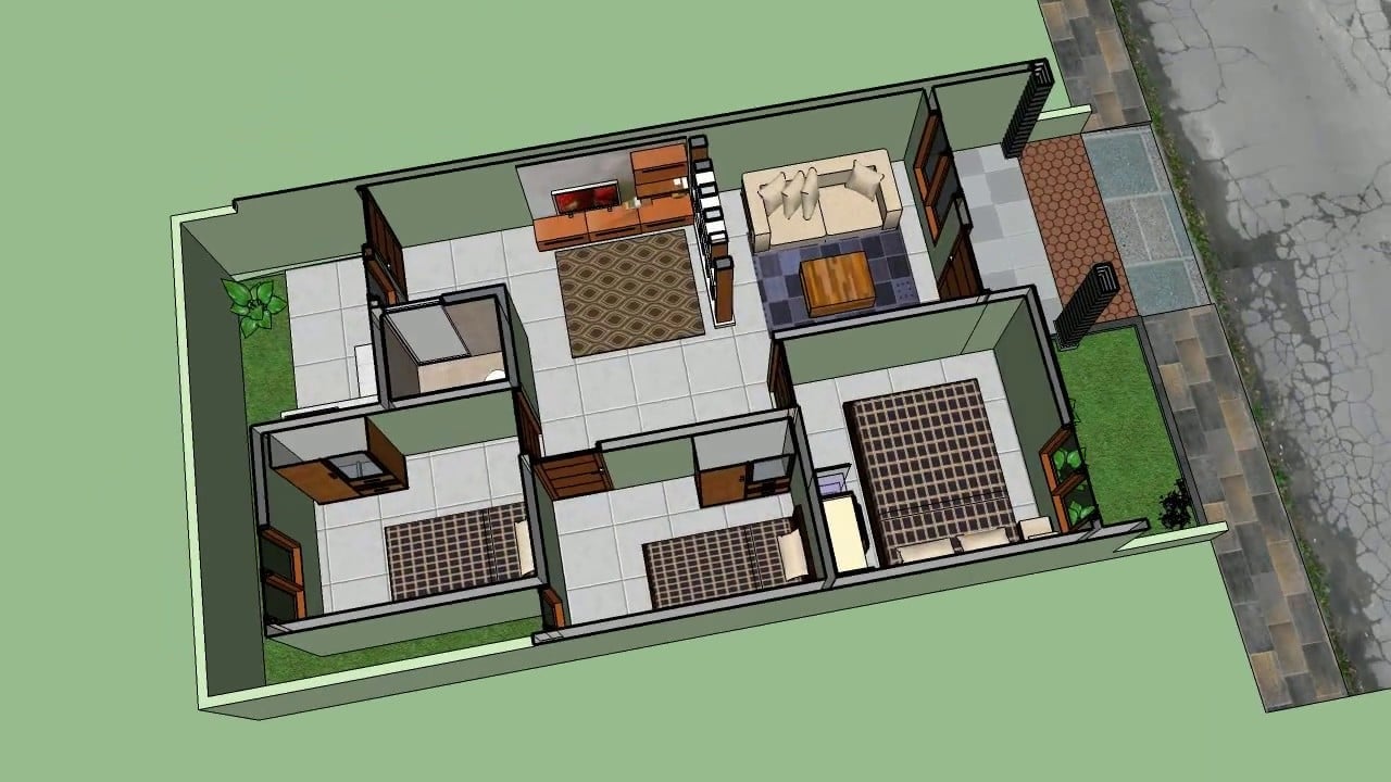 15 Terbaik Desain Rumah Minimalis 12×6 Terbaru dan Terlengkap