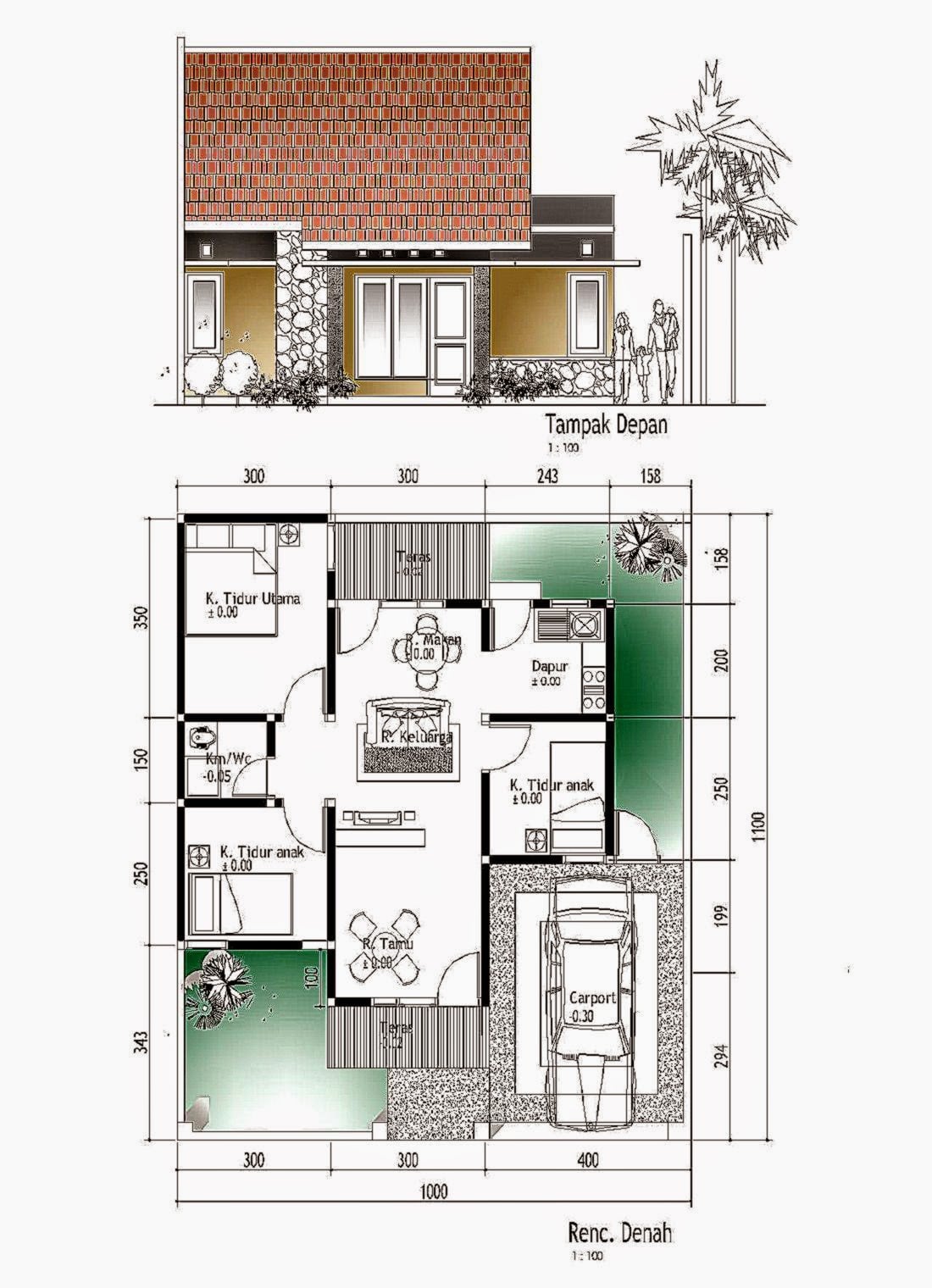 16 Kumpulan Denah Rumah Minimalis Sederhana Terbaru dan Terlengkap