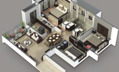 18 Ide Cantik Desain Rumah Minimalis Modern 3 Kamar Tidur Paling Populer di Dunia