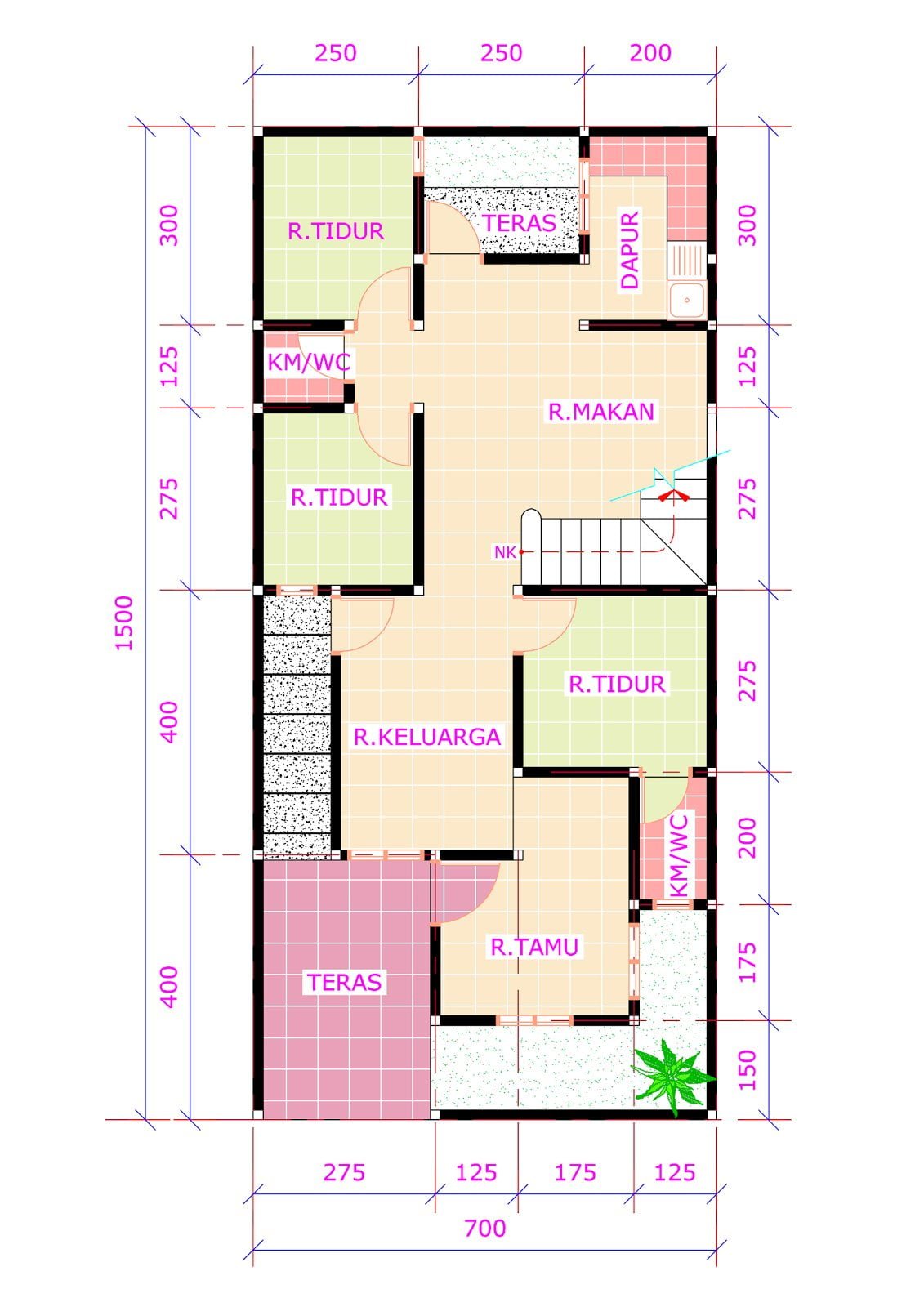 18 Terindah Desain Rumah Minimalis 7 X 15 Kreatif Deh