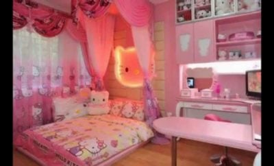 18 Trendy Desain Kamar Hello Kitty Paling Populer di Dunia