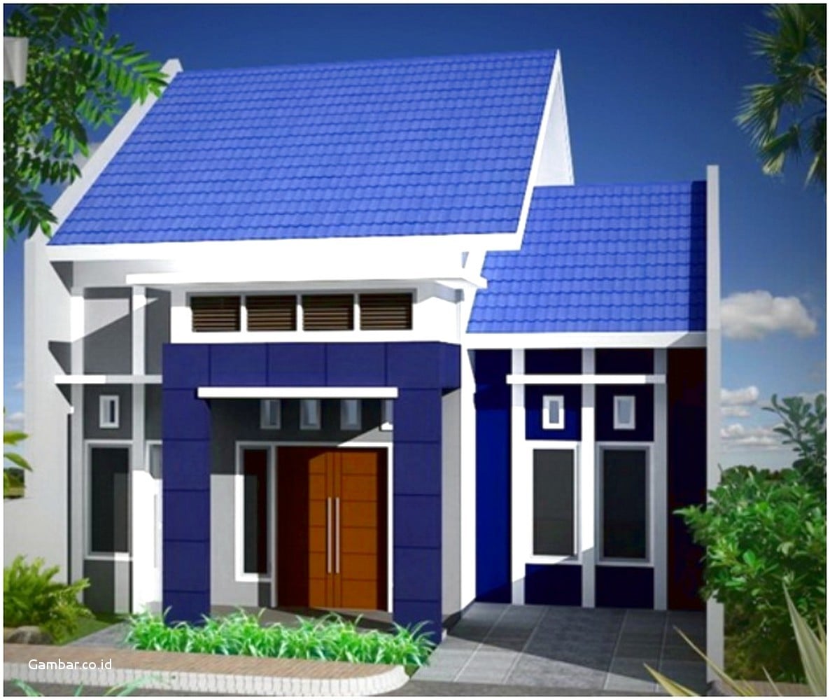 Rumah Minimalis Warna Biru Arcadia Desain