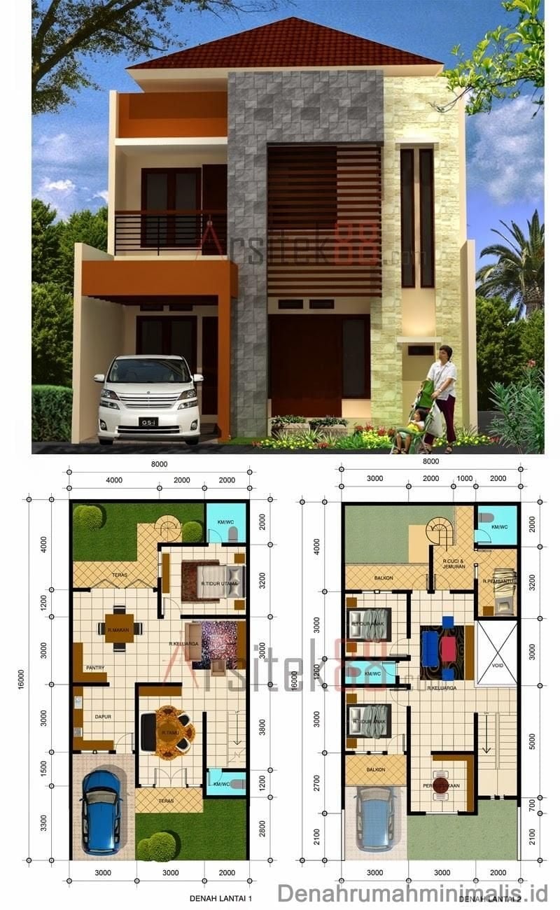 Rumah Minimalis Type 21 - Arcadia Design Architect
