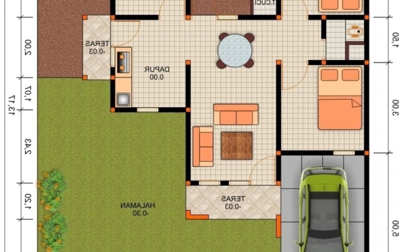 21 Gambar Desain Rumah 3 Kamar Tidur Paling Banyak di Cari