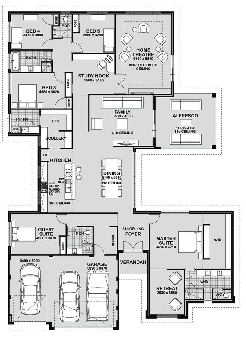 21 Ide Cantik Rumah Minimalis 5 Kamar Trend Masa Kini