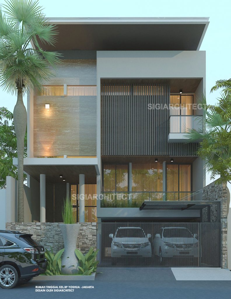 Desain Rumah Minimalis Modern 3 Lantai Arcadia Desain