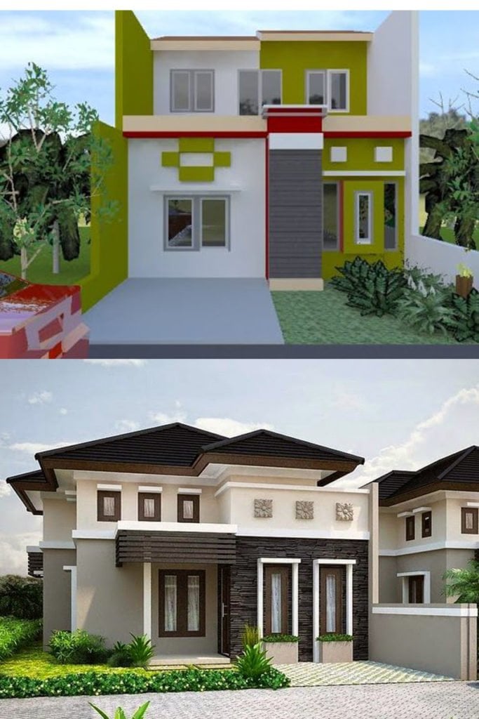 Desain Warna Cat  Exterior  Rumah Minimalis Arcadia Design 