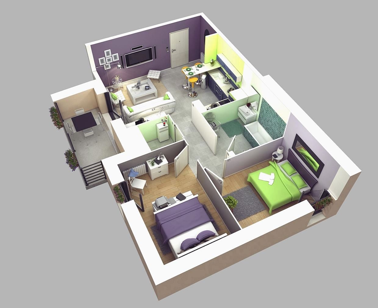 27 Inspirasi Desain Rumah Minimalis Modern 3d Kreatif Deh
