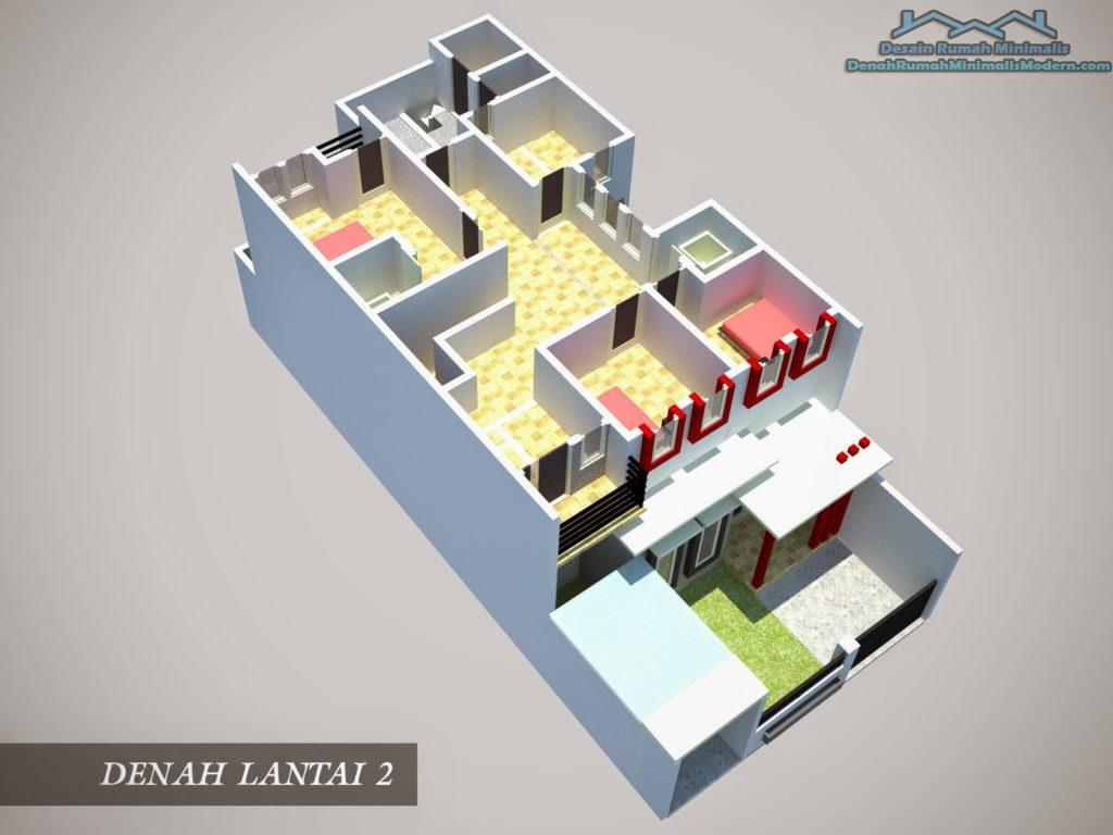 36 Gambar Denah Rumah 2 Kamar 1 Lantai Trend Masa Kini Arcadia Design Architect