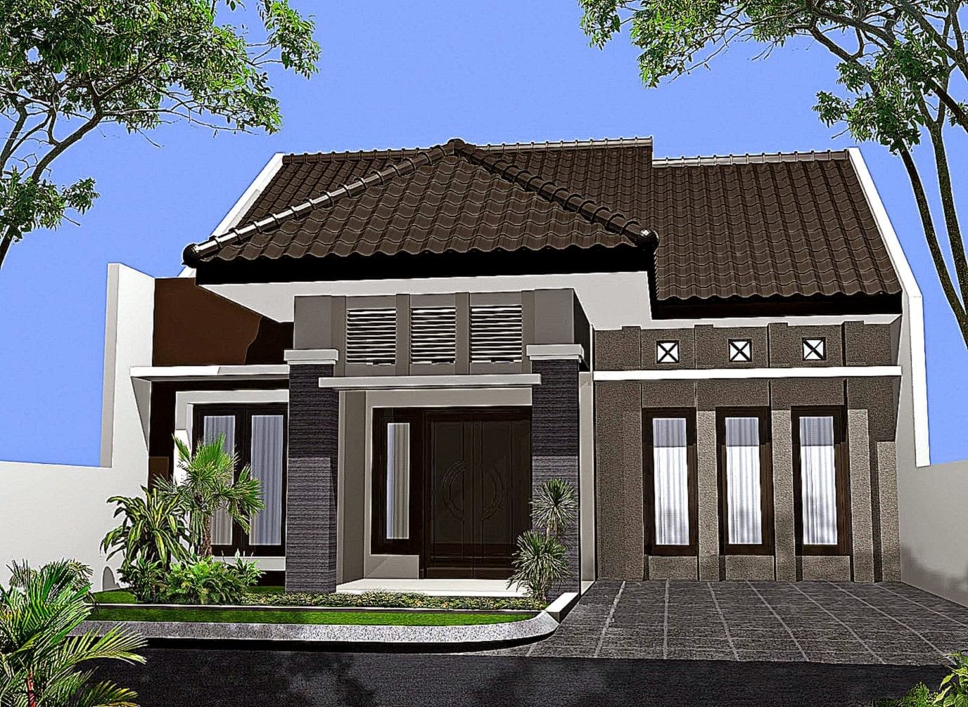 36 Ragam Seni Tampak Depan Rumah Modern Istimewa Banget