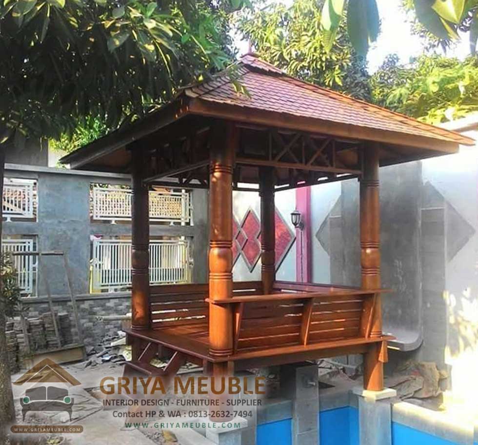 37 Populer Gazebo Kayu Kelapa Terbaru 2020