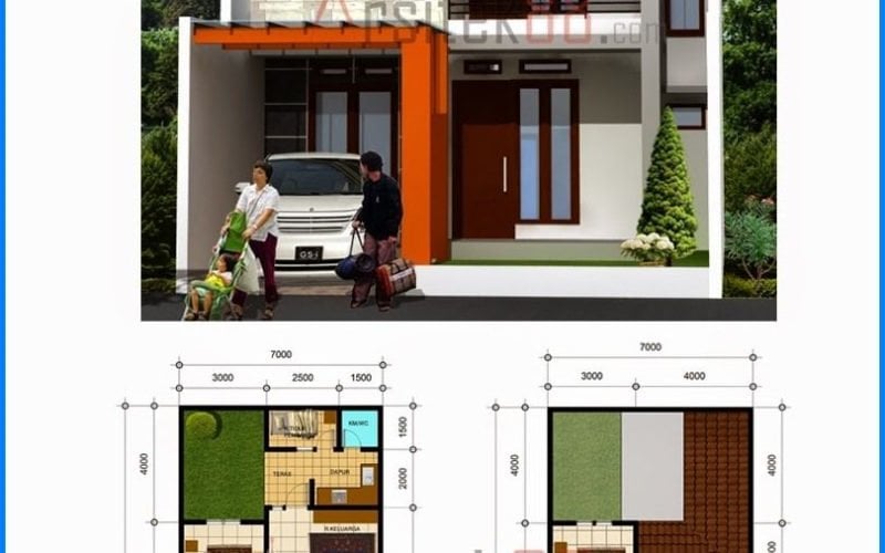 38 Populer Denah Rumah Minimalis Modern Terbaru dan Terlengkap