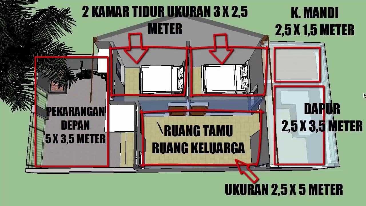 39 Ragam Seni Rumah Minimalis Ukuran 5×12 Paling Terkenal