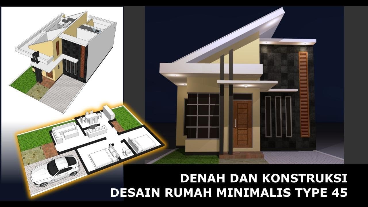 39 Terindah Rumah Minimalis 45 Trend Masa Kini