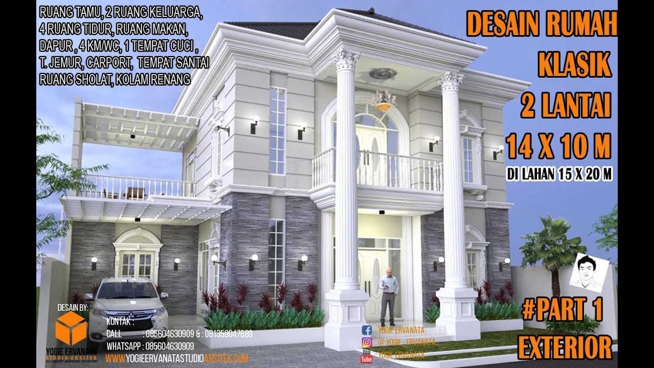 40 Populer Desain Rumah Klasik Terbaru dan Terlengkap