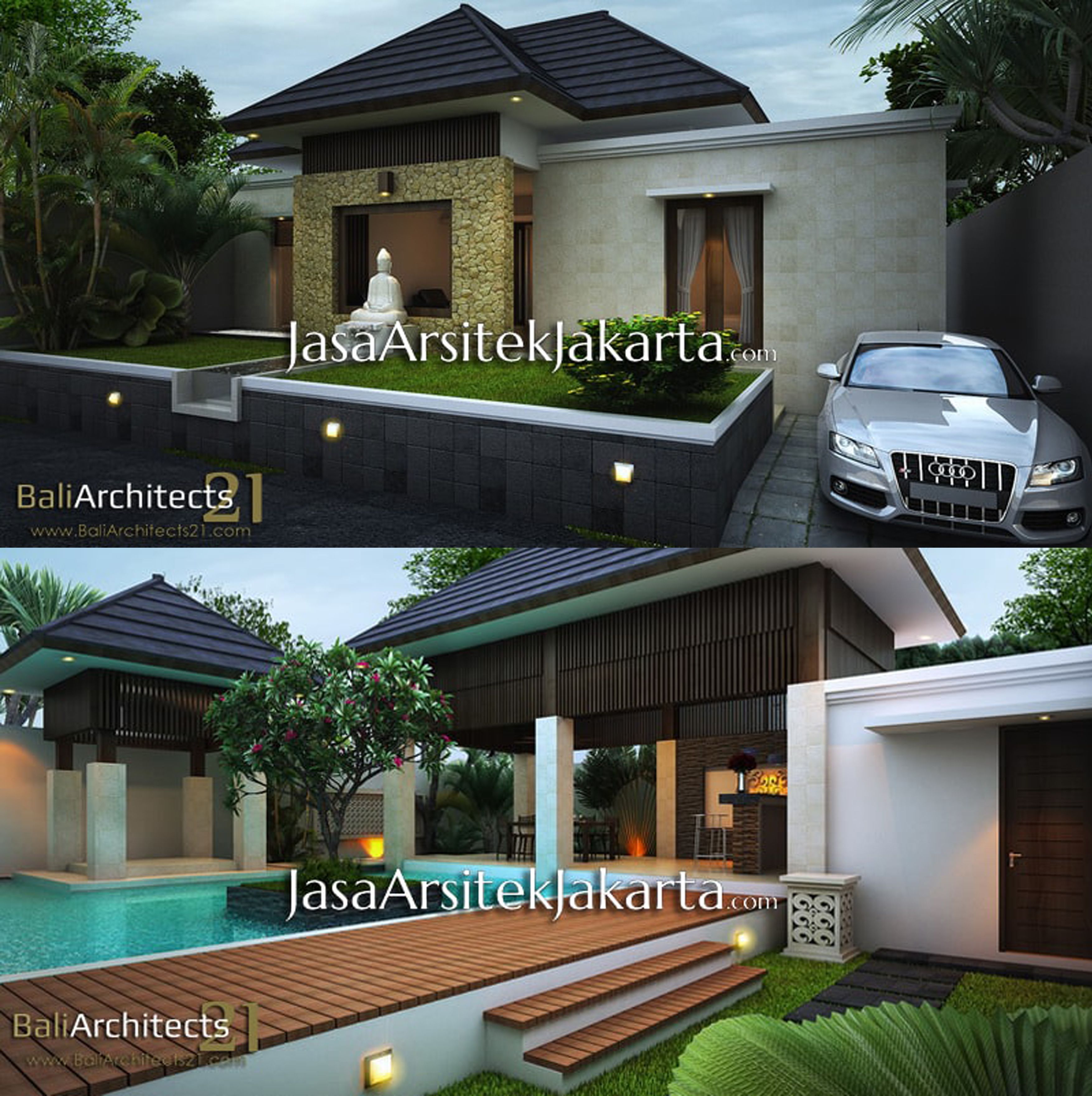 41 Gambar Rumah Minimalis Modern Gaya Bali Terbaru 2020