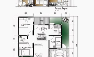 42 Gambar Rumah Minimalis Modern 3 Kamar Tidur Paling Banyak di Cari