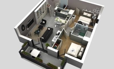 46 Trendy Model Rumah 2 Kamar Terbaru dan Terlengkap