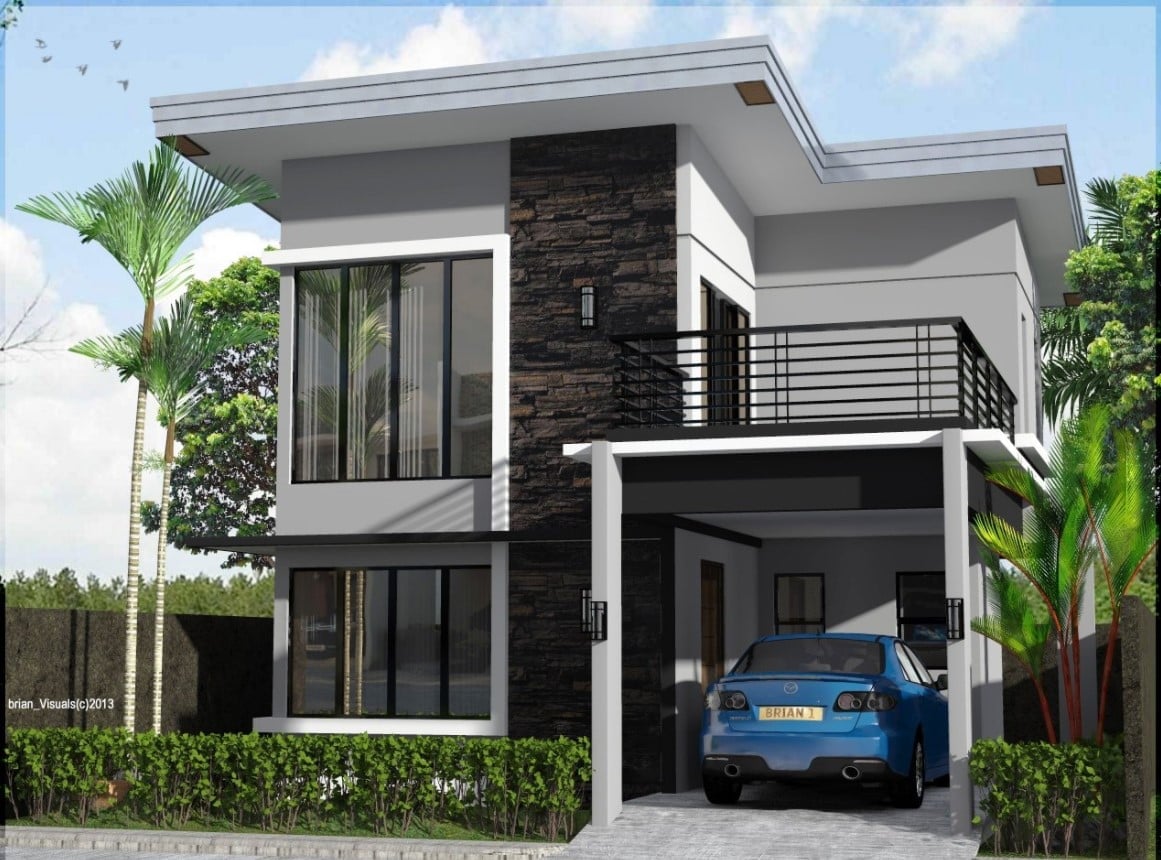 51 Ide Cantik Model Rumah Minimalis Garasi Samping Terbaru 2020