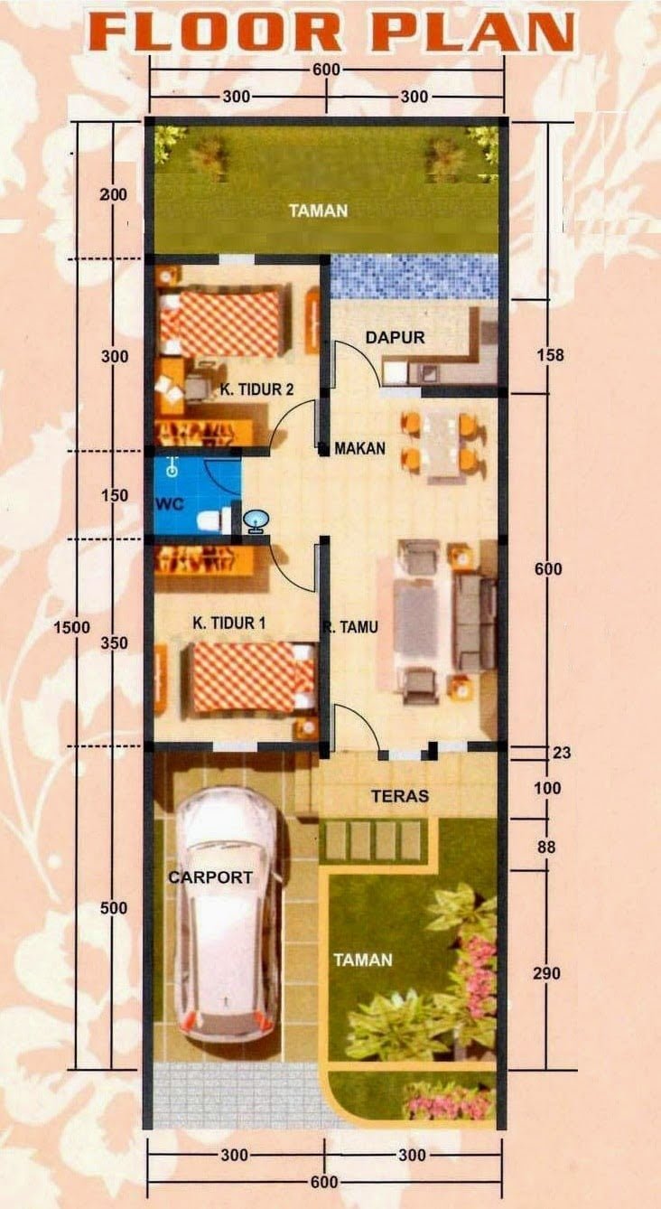 52 Inspirasi Desain Rumah Minimalis 6×15 Terbaru 2020