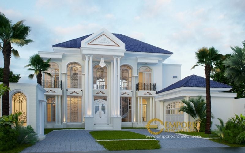 53 Ide Cantik Contoh Rumah Klasik Modern Terbaru 2020