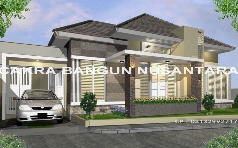 55 Terindah Desain Rumah Klasik Modern 1 Lantai Trend Masa Kini