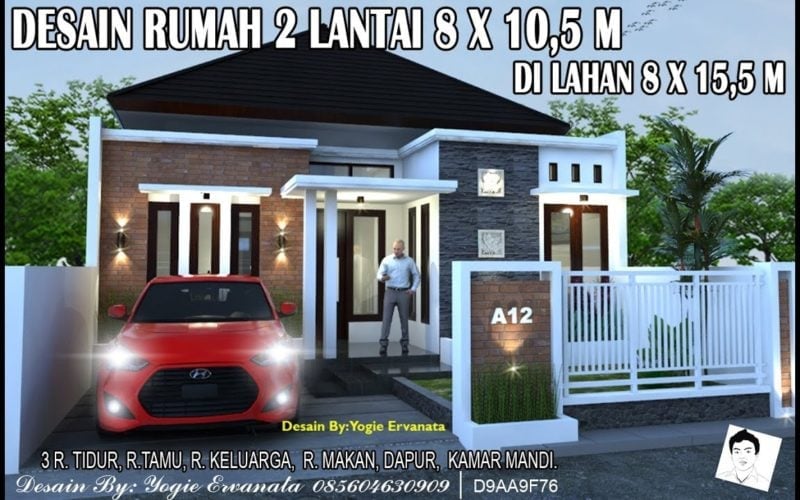 58 Terindah Model Rumah Minimalis 8×15 Terbaru 2020