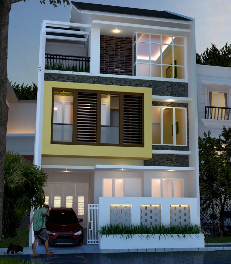 59 Ide Cantik Desain Rumah Minimalis Modern 3 Lantai Paling Populer di Dunia