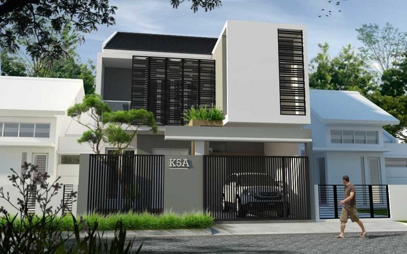 61 Terbaik Desain Fasad Eksterior Rumah Mungil Cantik Minimalist Terbaru dan Terlengkap