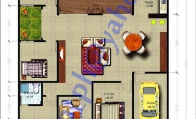 65 Trendy Denah Rumah Sederhana 2 Kamar Tidur 1 Lantai Kreatif Deh