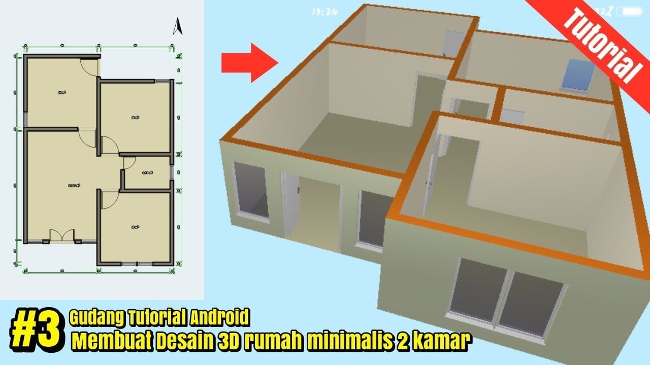 70 Gambar Rumah Minimalis Sederhana 2 Kamar Istimewa Banget