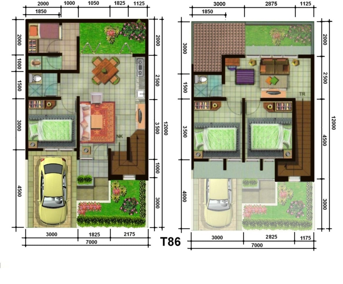 74 Ide Cantik Desain Rumah Type 70 Istimewa Banget