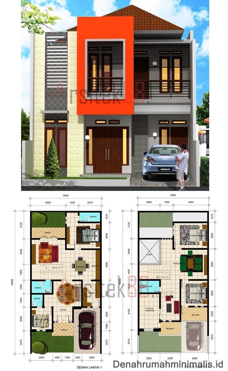 75 Kumpulan Desain Rumah Minimalis 12×6 Kreatif Deh