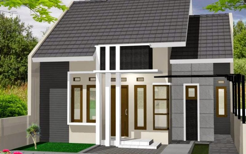 75 Trendy Cat Rumah Minimalis Abu Abu Terbaru 2020