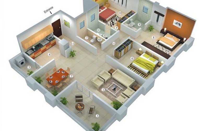 77 Gambar Desain Rumah Minimalis 3 Kamar 1 Mushola Istimewa Banget