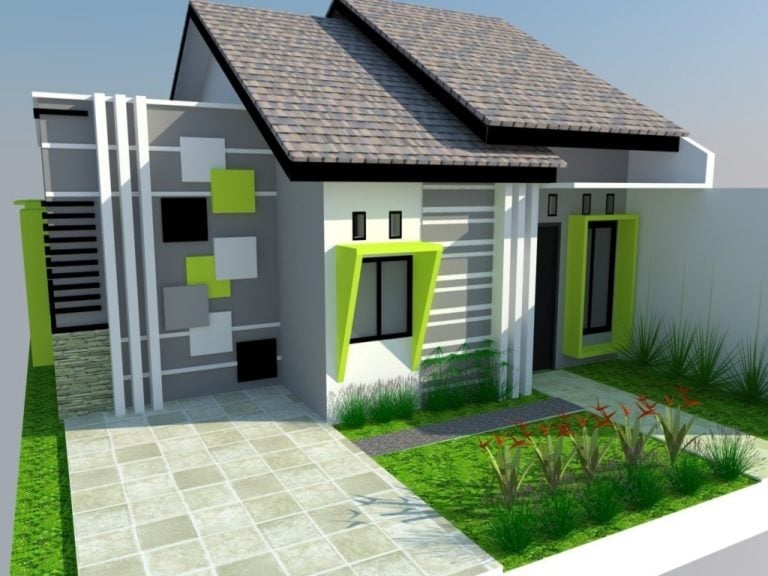 81 Ide Cantik  Cat  Rumah  Minimalis Kombinasi Hijau Paling  