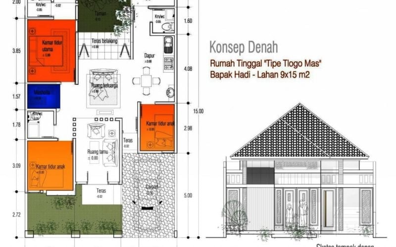 85 Inspirasi Desain Rumah Minimalis 9×15 Paling Banyak di Cari