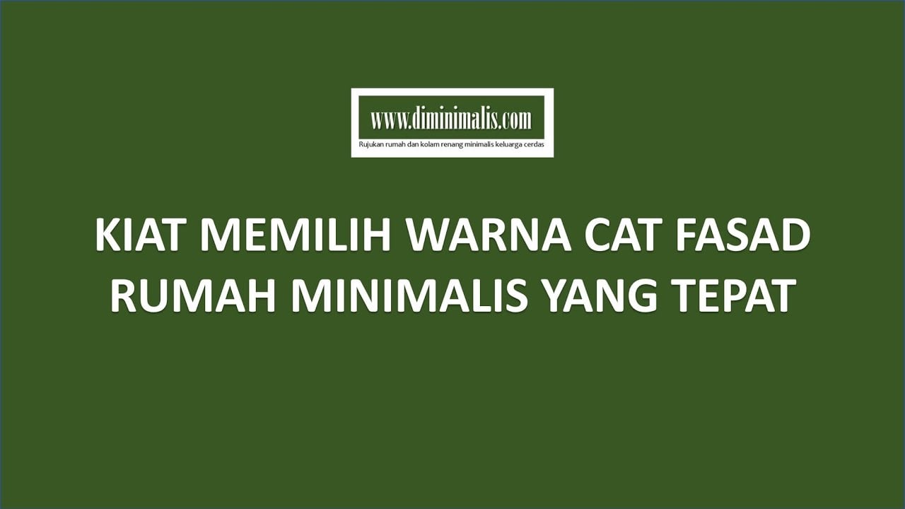 87 Gambar Cat Fasad Rumah Minimalis Yang Wajib Kamu Ketahui