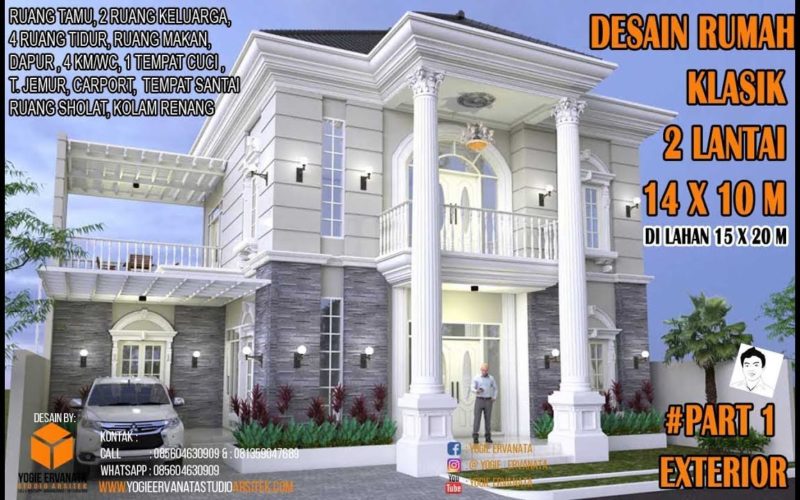 89 Terbaik Rumah Klasik Modern 2 Lantai Terbaru dan Terlengkap